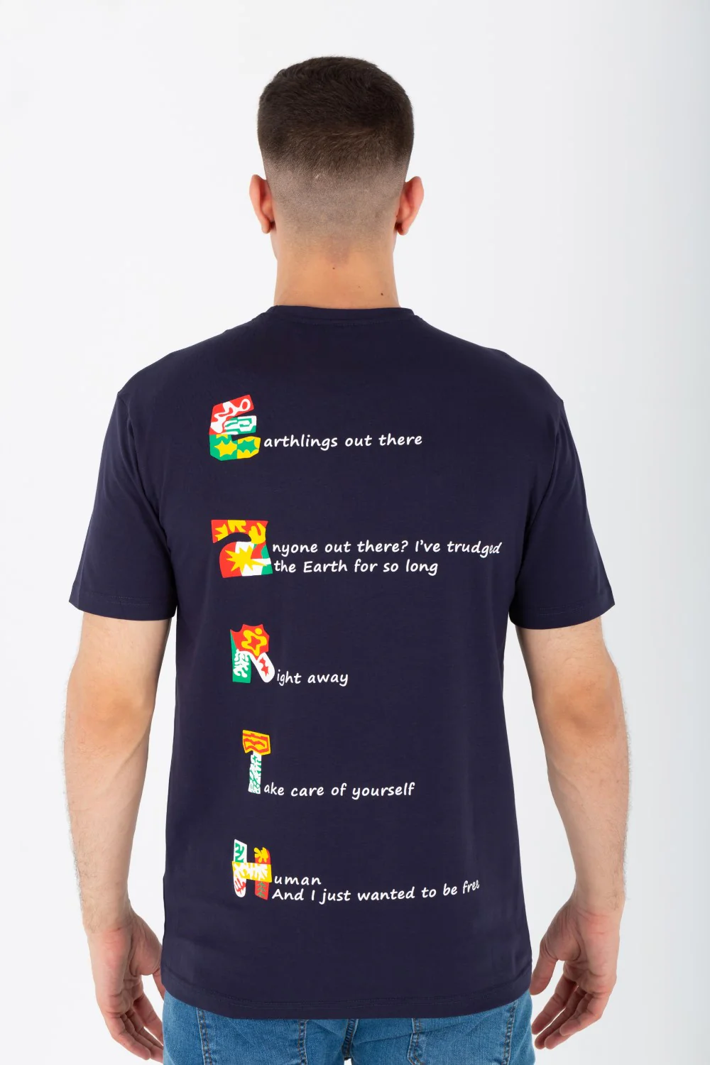 Men's Slim Fit T-shirt With A Round Neck Made Of Summer Melton Material - Image 2