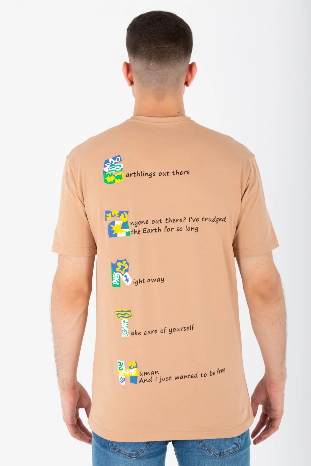 Men's Slim Fit T-shirt With A Round Neck Made Of Summer Melton Material - Image 8
