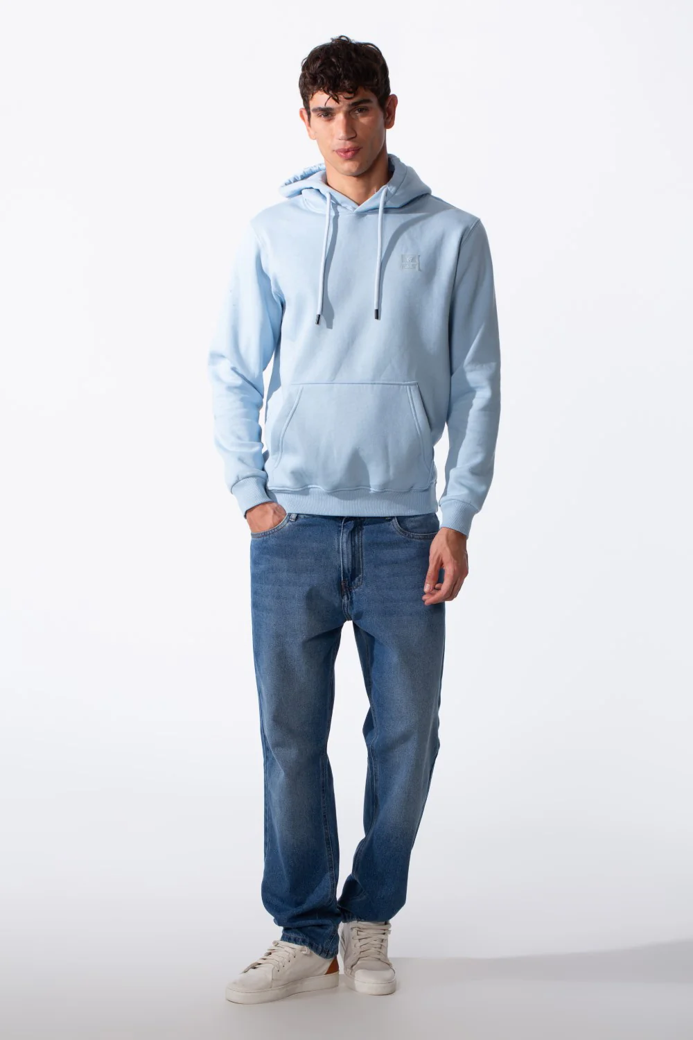 Men's Slim Fit Tomato Melton Everyday Wear Basic Hood Sweatshirt - Image 3