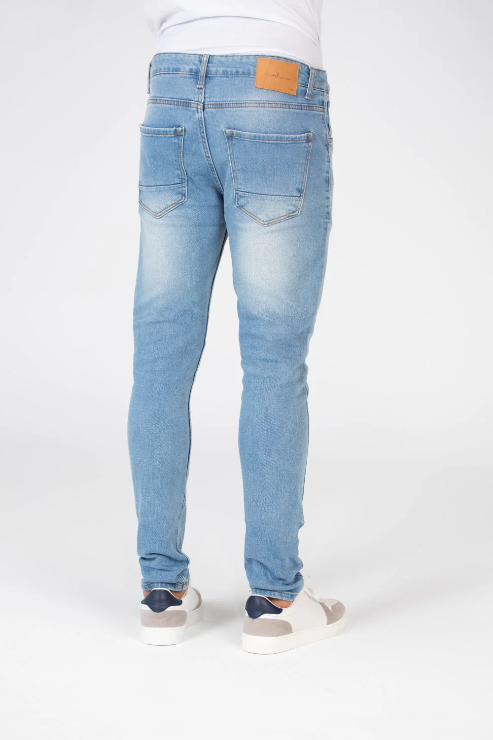 Men's Slim Fit Used Jeans Pants With Badge Tomato On The Back - Image 6