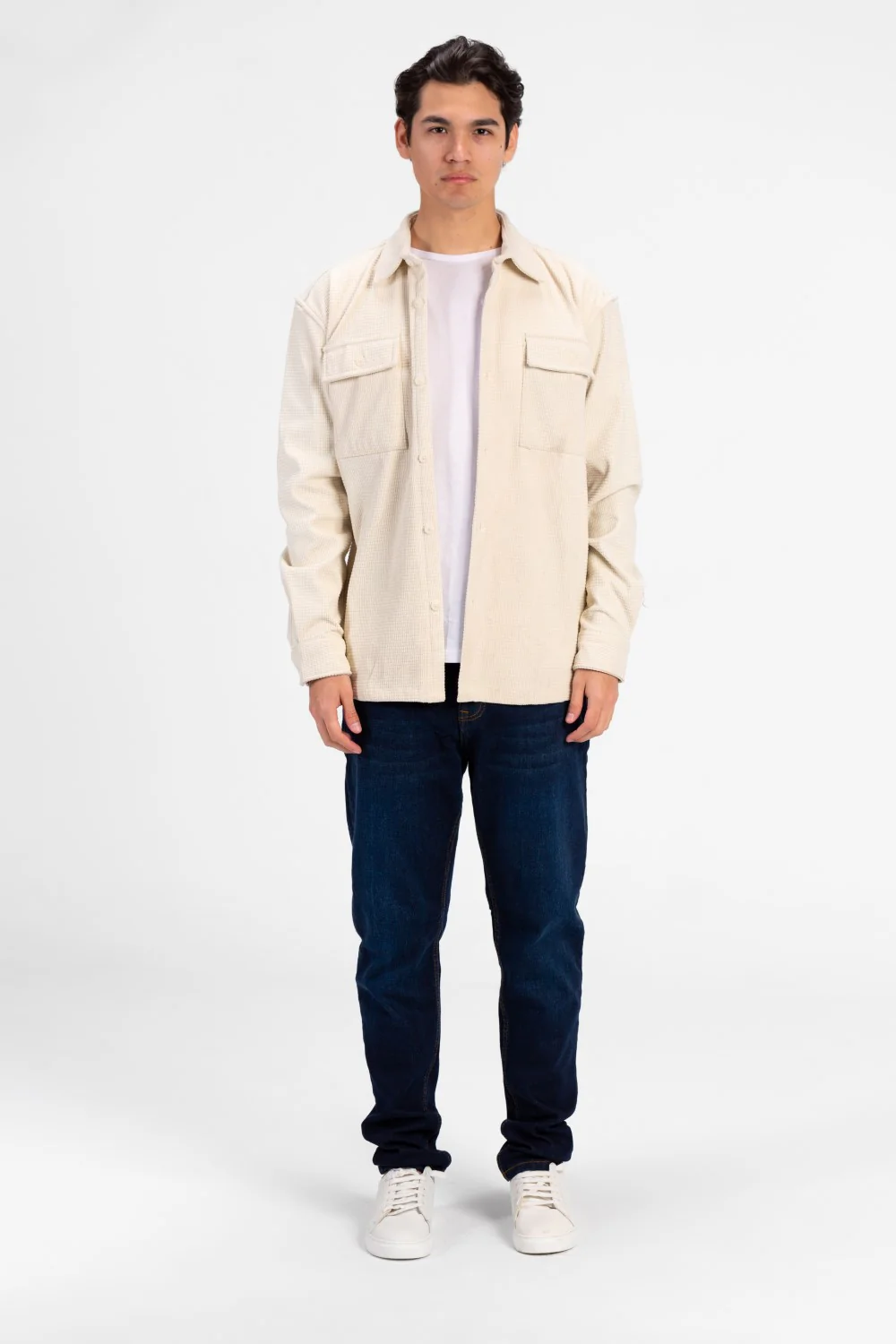 Men's Slim Fit Velvet Front Button Shirt - Image 12