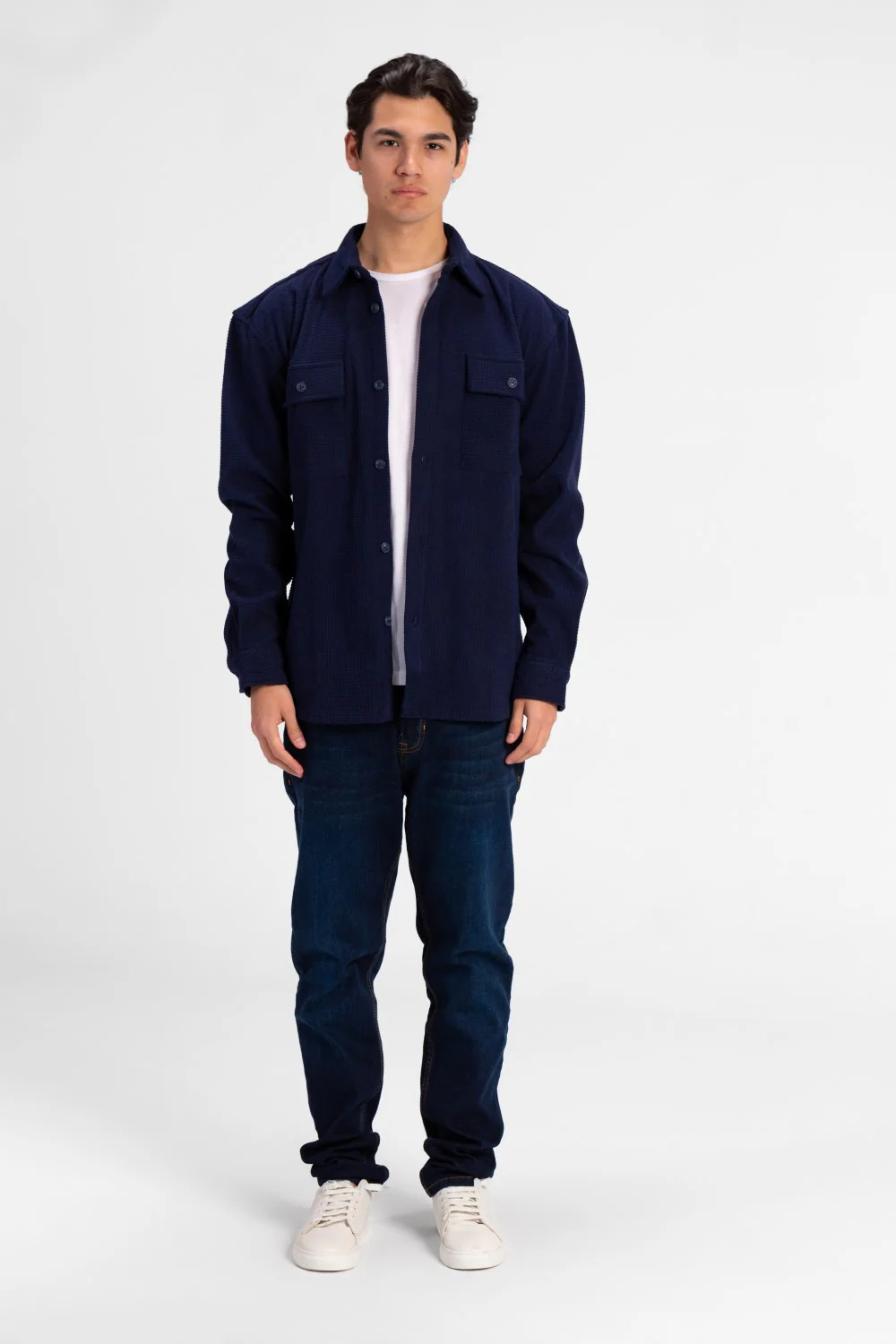 Men's Slim Fit Velvet Front Button Shirt - Image 16