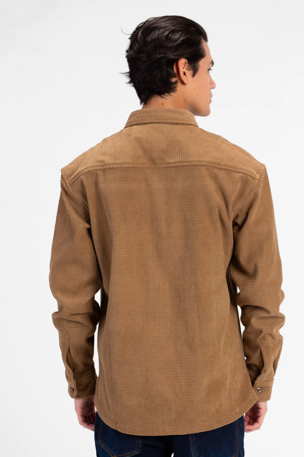 Men's Slim Fit Velvet Front Button Shirt - Image 18
