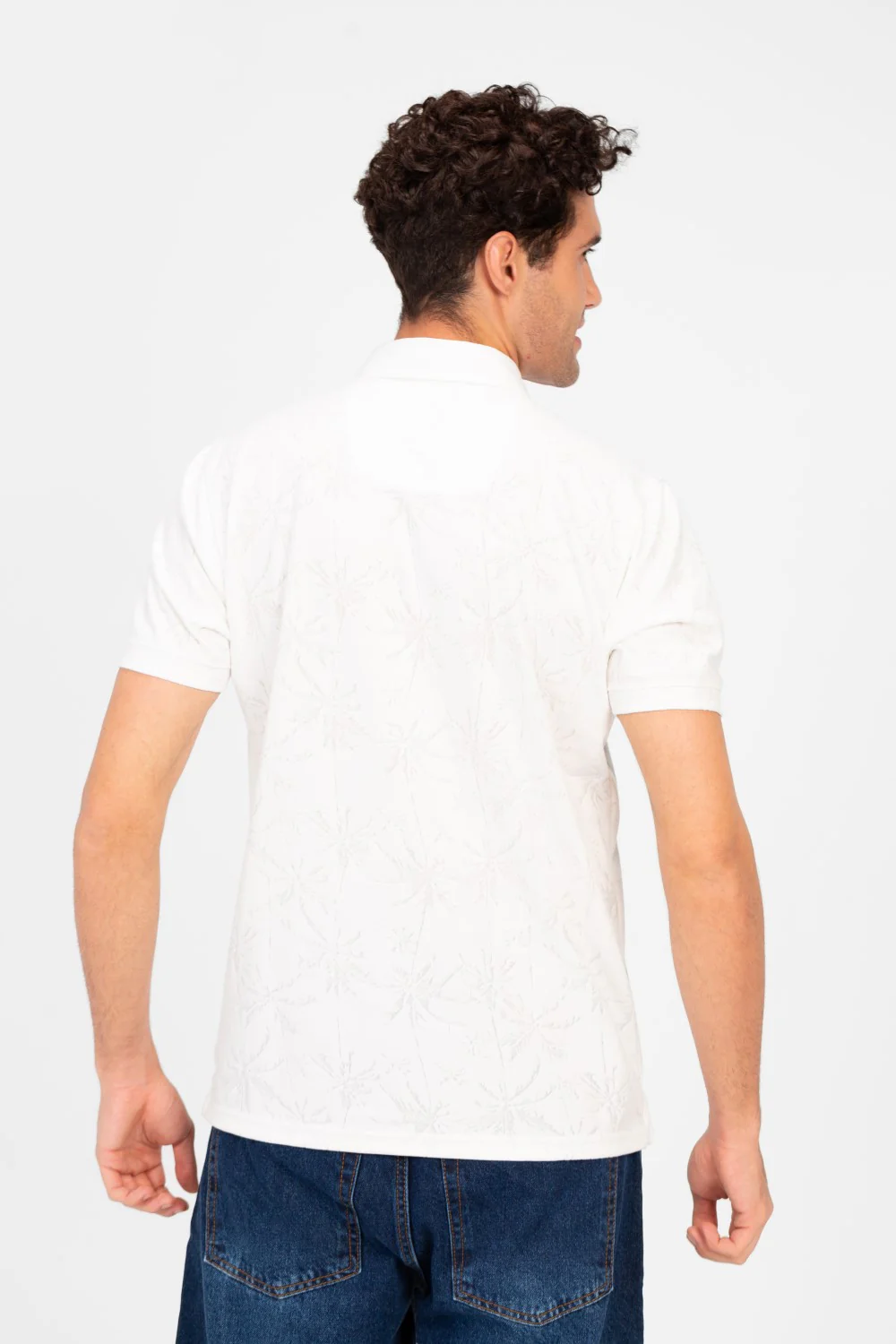 Men's Slim Fit Wooded Polo T-Shirt - Image 10