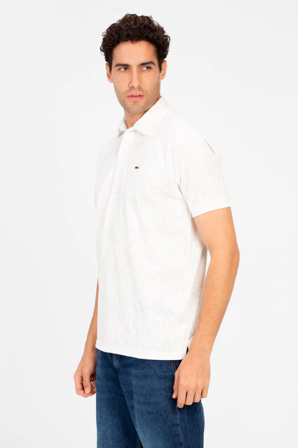Men's Slim Fit Wooded Polo T-Shirt - Image 11