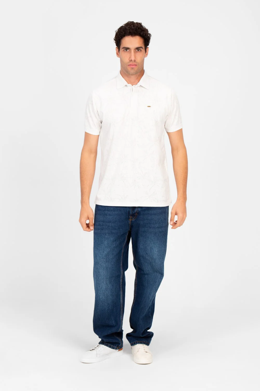 Men's Slim Fit Wooded Polo T-Shirt - Image 12