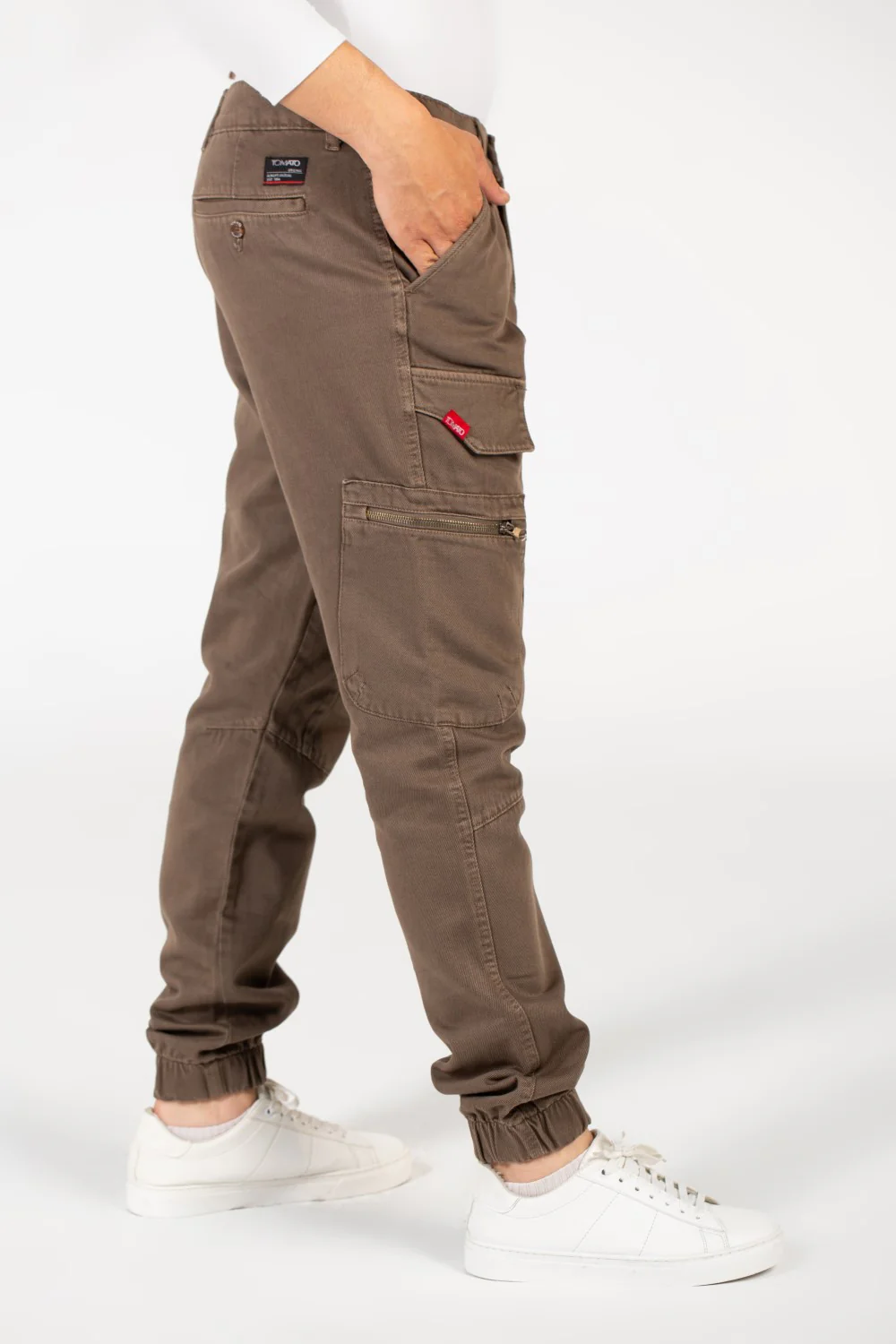 Men's Slouchy Gabardine Sherwal Pants With Pockets - Image 11