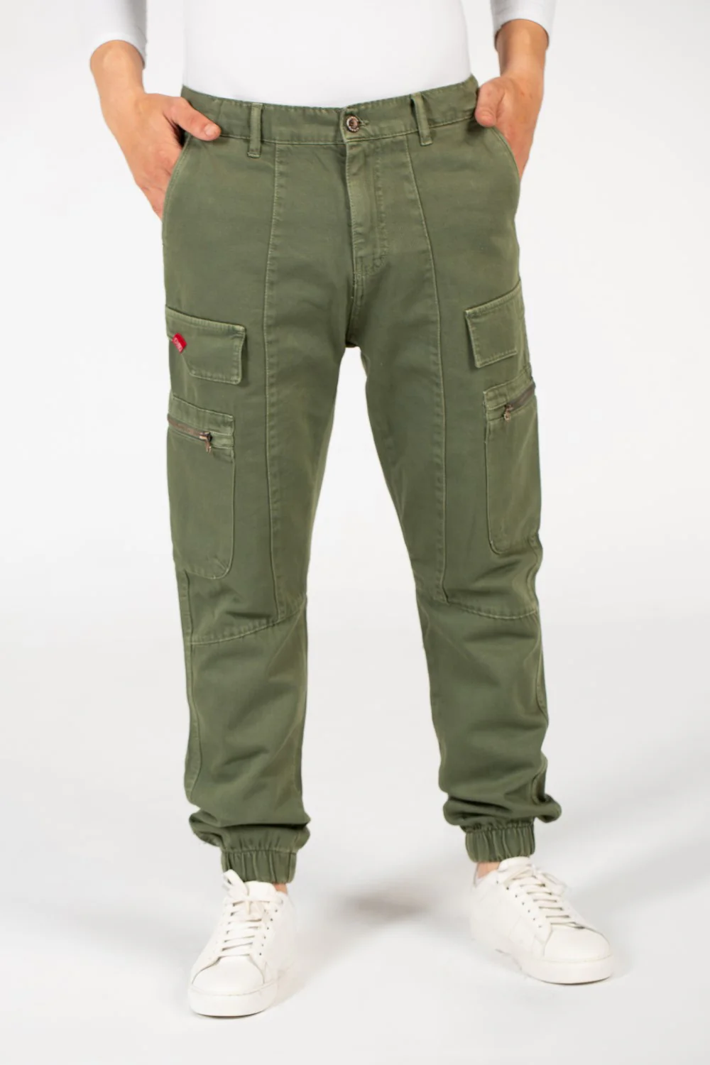 Men's Slouchy Gabardine Sherwal Pants With Pockets - Image 5