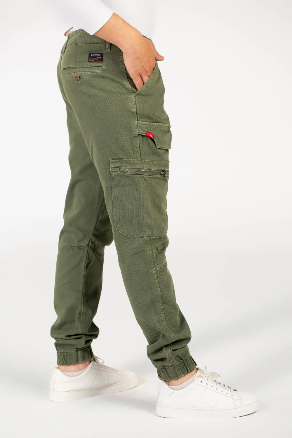 Men's Slouchy Gabardine Sherwal Pants With Pockets - Image 7