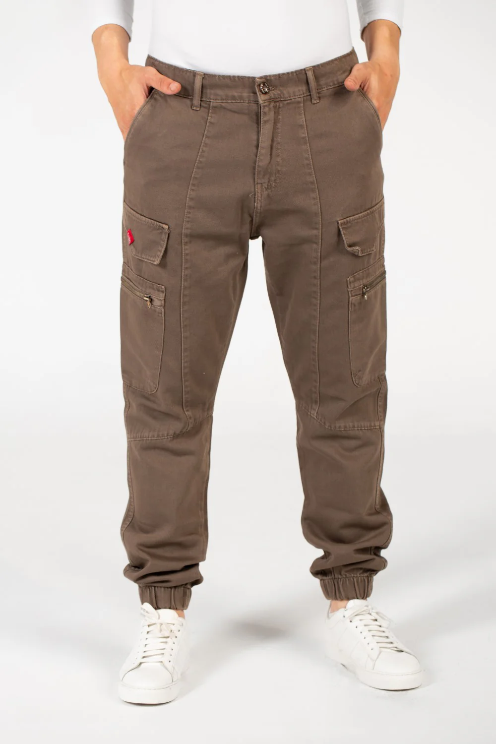 Men's Slouchy Gabardine Sherwal Pants With Pockets - Image 9