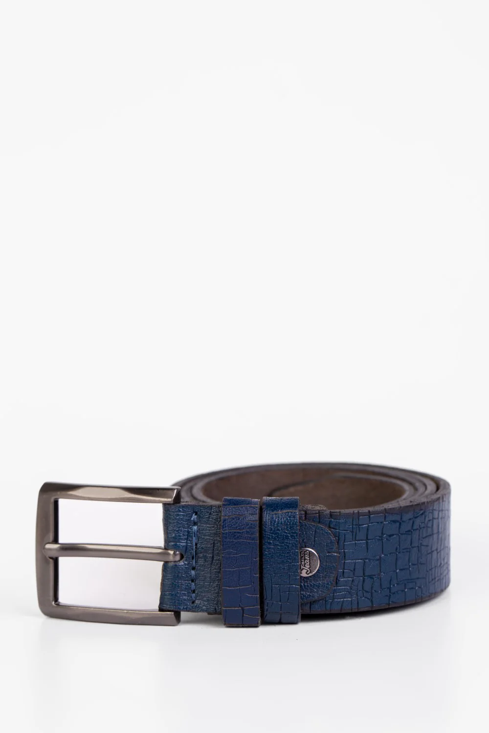 Men's Square Clasp Faux Leather Belt - Image 9