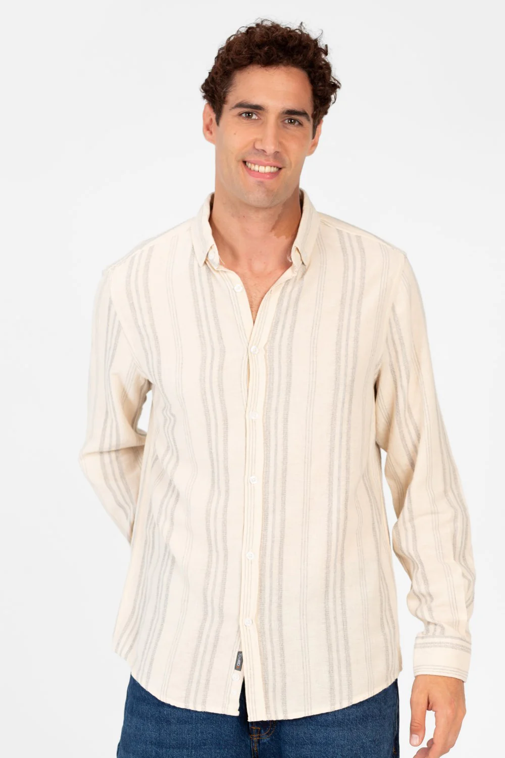 Men's Striped Long Sleeve Regular Fit Shirt - Image 9
