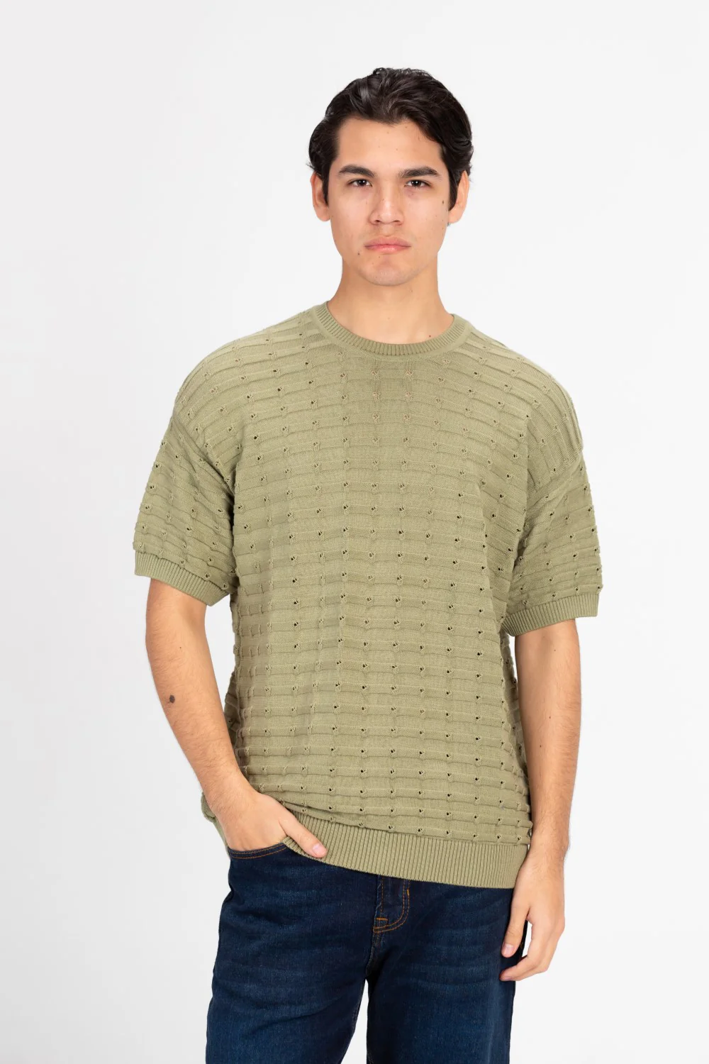 Men's Stylish Round Neck Half Sleeve T-shirt - Image 9