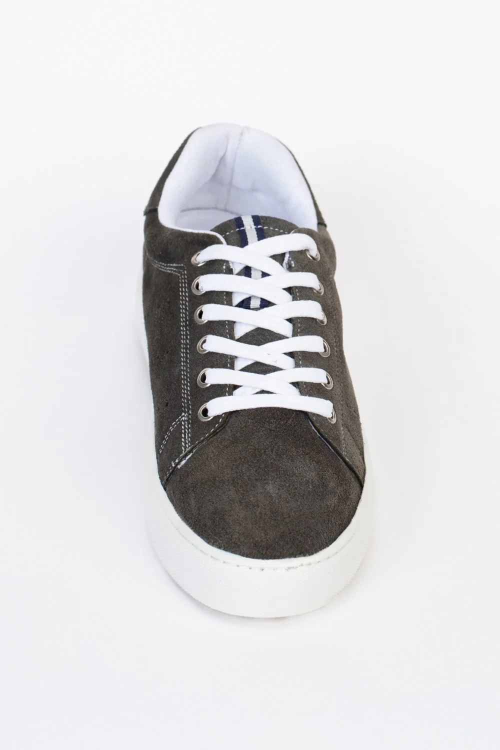 Mens Suede Sneakers With A Unique Design And Lace - Image 12