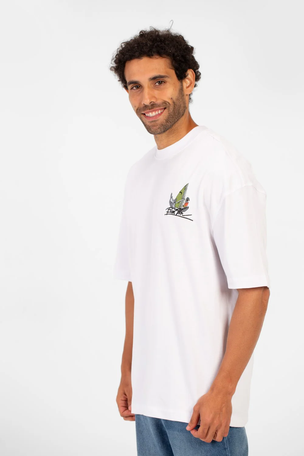 Men's Summer Graphic Print Oversized Round Neck Short Sleeve T-Shirt - Image 11