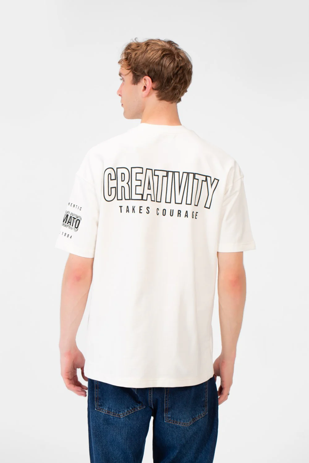 Men's Summer Melton Creativity Print Regular Fit T-Shirt - Image 10