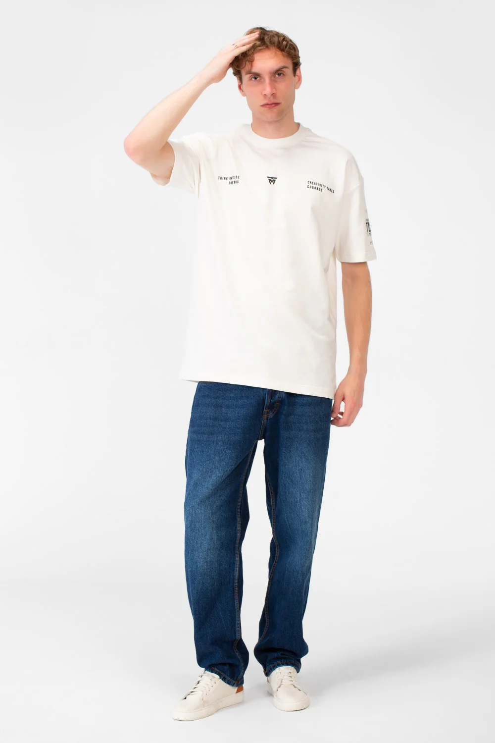 Men's Summer Melton Creativity Print Regular Fit T-Shirt - Image 12