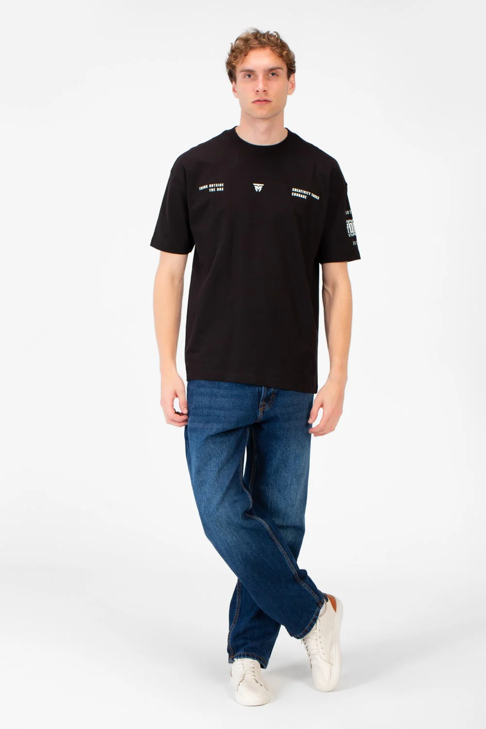 Men's Summer Melton Creativity Print Regular Fit T-Shirt - Image 4