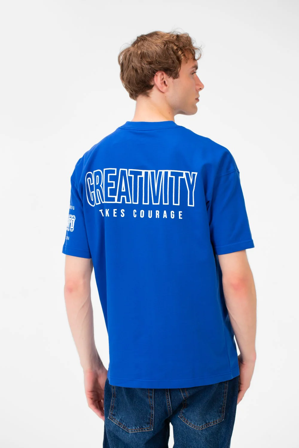 Men's Summer Melton Creativity Print Regular Fit T-Shirt - Image 6