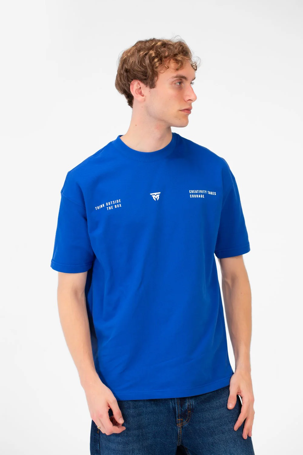 Men's Summer Melton Creativity Print Regular Fit T-Shirt - Image 7
