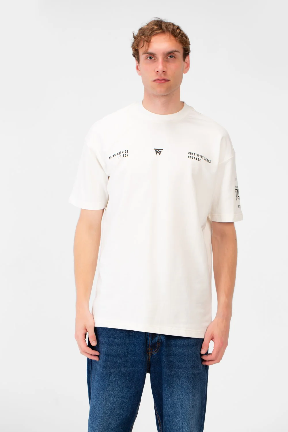 Men's Summer Melton Creativity Print Regular Fit T-Shirt - Image 9