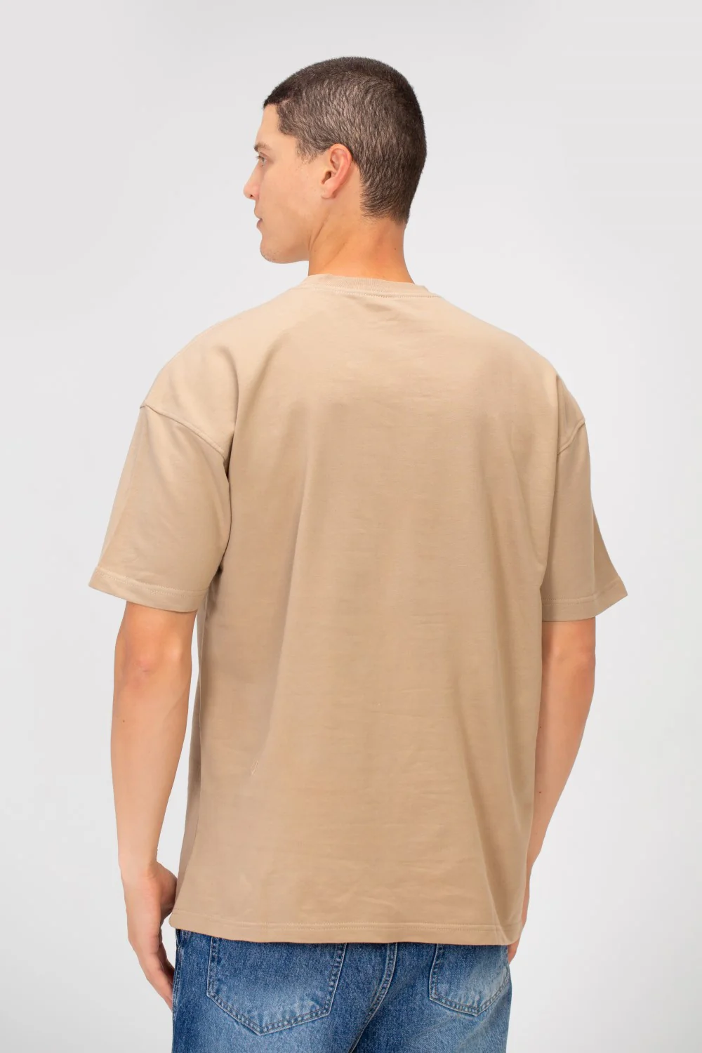 Men's Summer Melton Graphic Print Short Sleeve Oversized Half Sleeve T-Shirt - Image 2