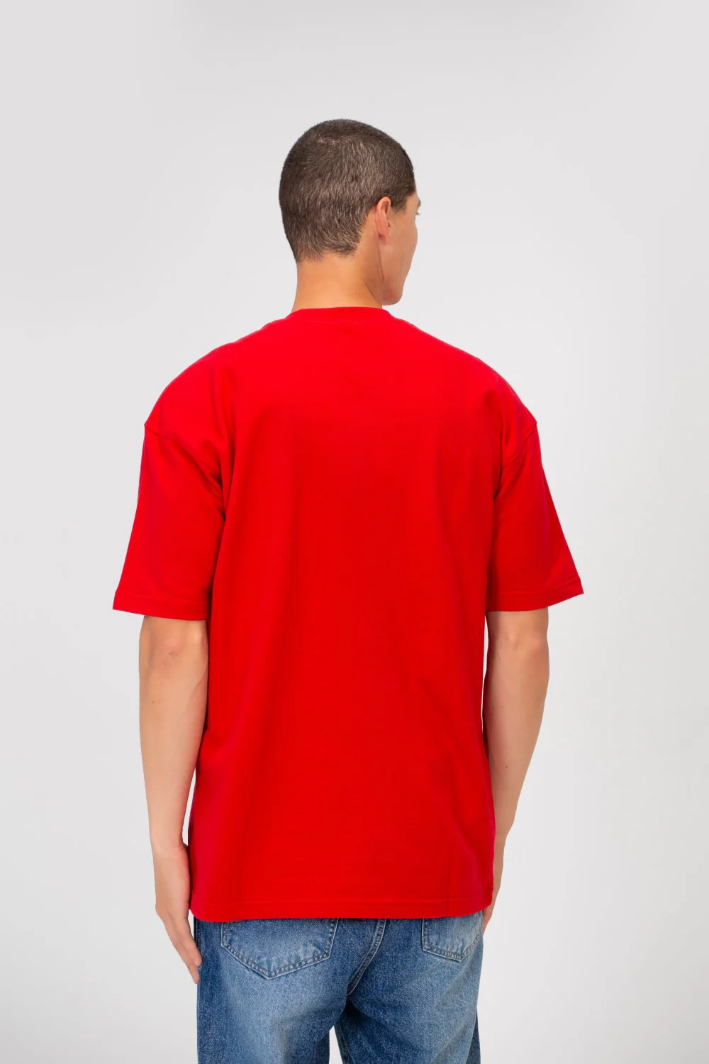 Men's Summer Melton Graphic Print Short Sleeve Oversized Half Sleeve T-Shirt - Image 6