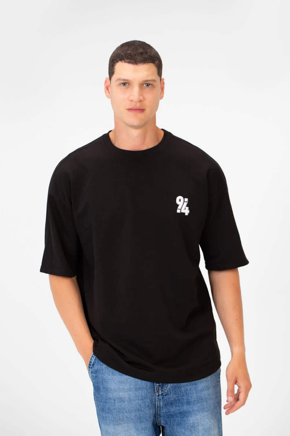 Men's Summer Melton Oversize Printed Half Sleeve Round Neck T-Shirt Comfortable Material - Image 5