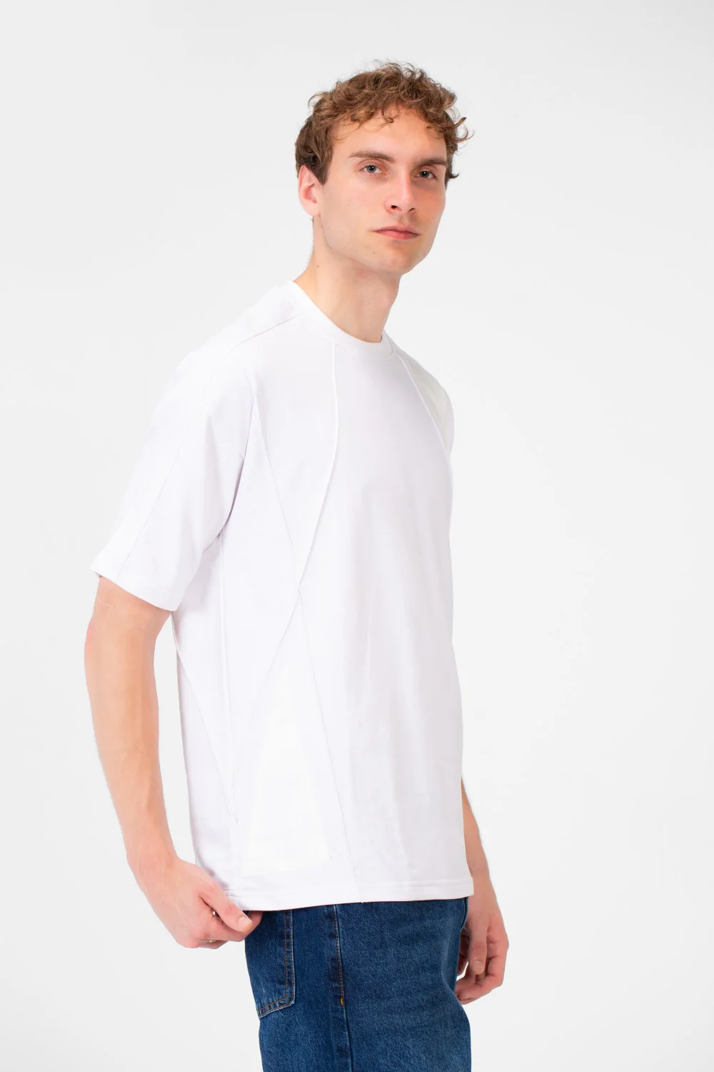 Men's Summer Melton Oversized Short Sleeve Round Neck T-Shirt - Image 11