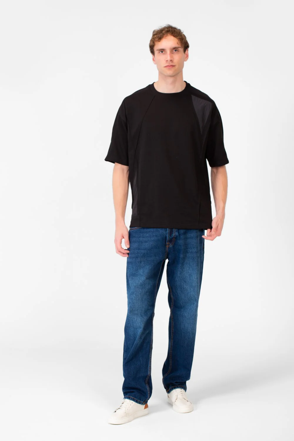 Men's Summer Melton Oversized Short Sleeve Round Neck T-Shirt - Image 4