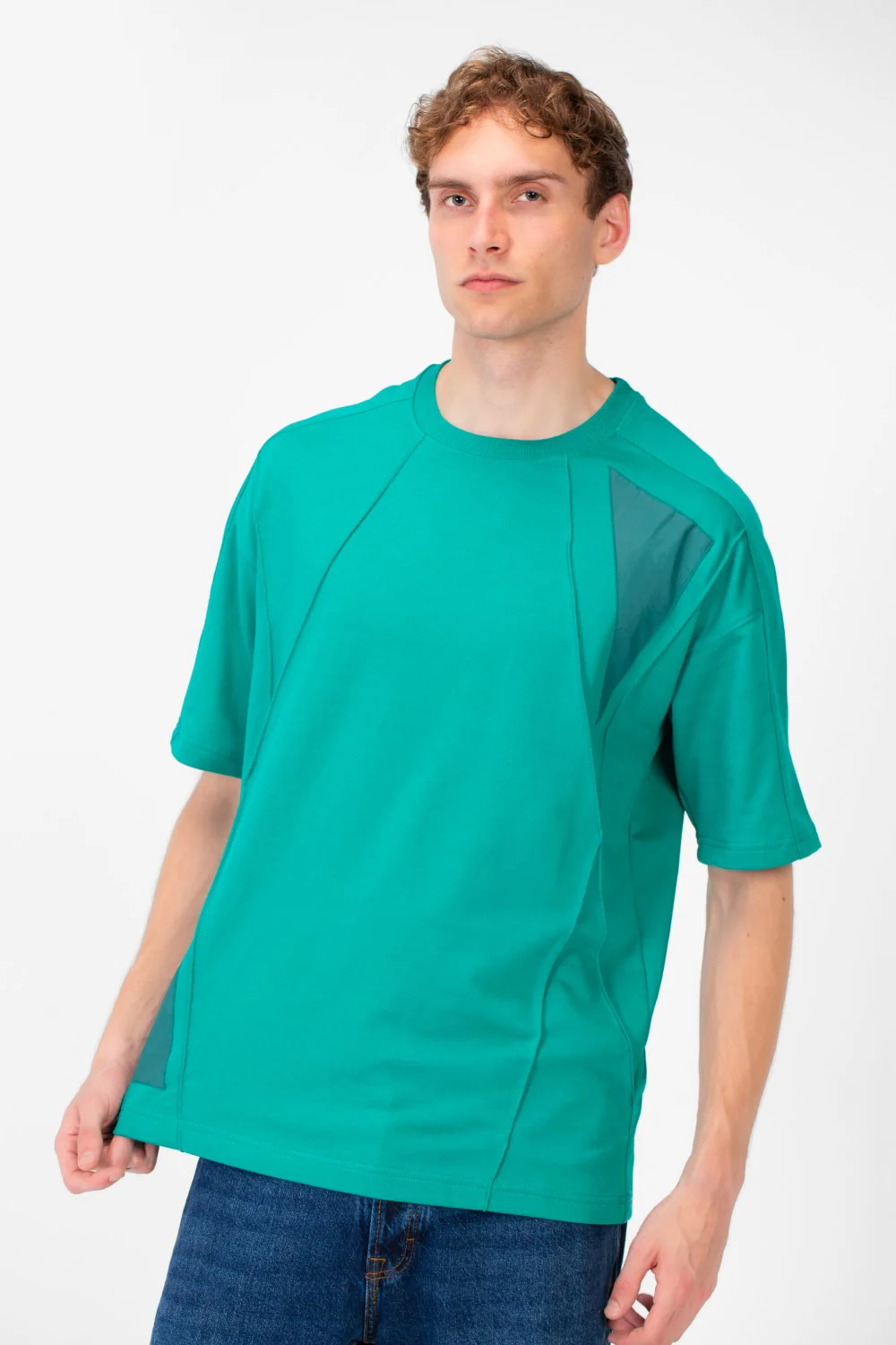Men's Summer Melton Oversized Short Sleeve Round Neck T-Shirt - Image 5