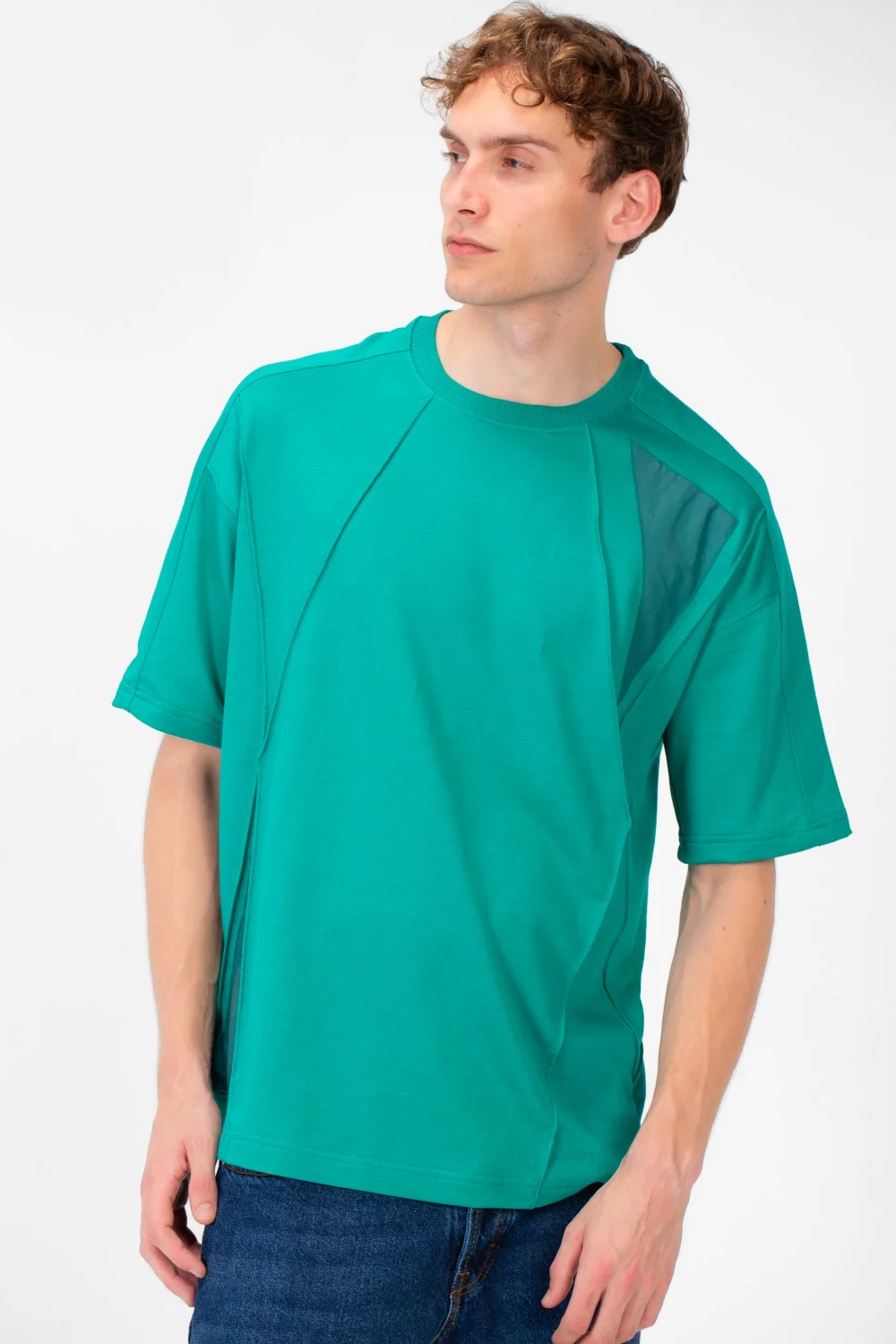 Men's Summer Melton Oversized Short Sleeve Round Neck T-Shirt - Image 7
