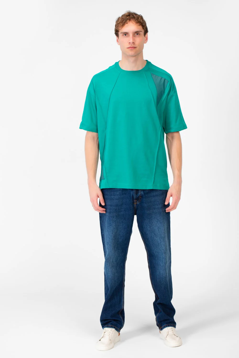 Men's Summer Melton Oversized Short Sleeve Round Neck T-Shirt - Image 8