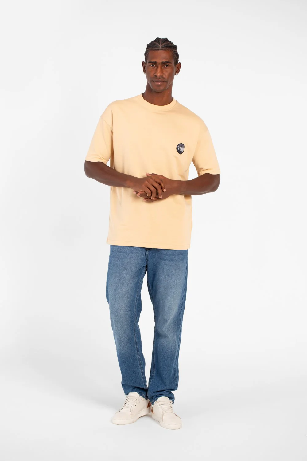 Men's Summer Melton Regular Fit Short Sleeves Text Print T-Shirt - Image 4