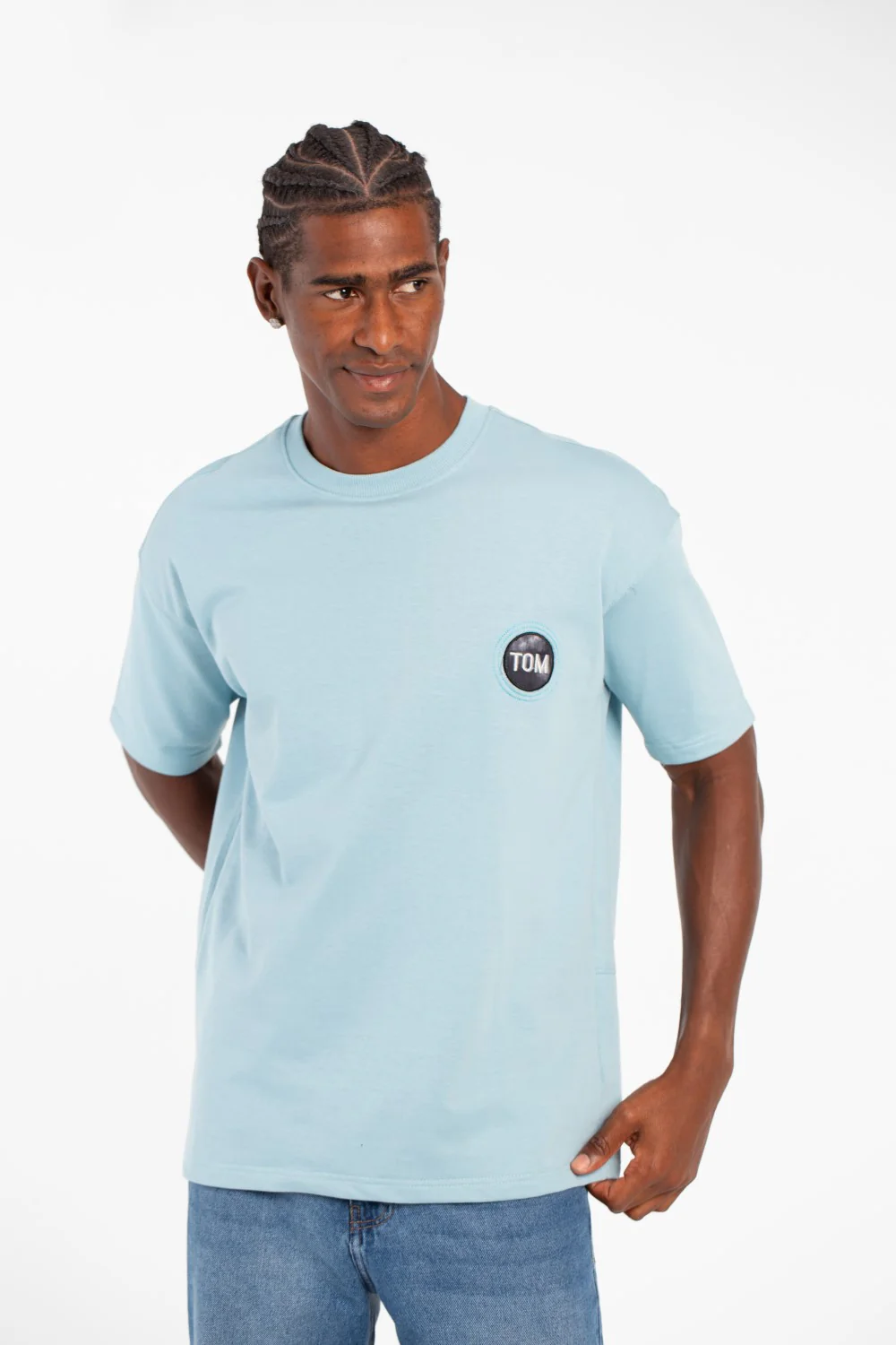 Men's Summer Melton Regular Fit Short Sleeves Text Print T-Shirt - Image 5