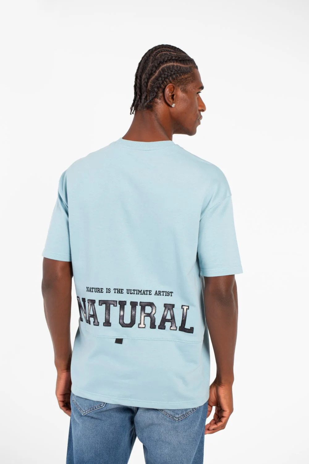 Men's Summer Melton Regular Fit Short Sleeves Text Print T-Shirt - Image 6
