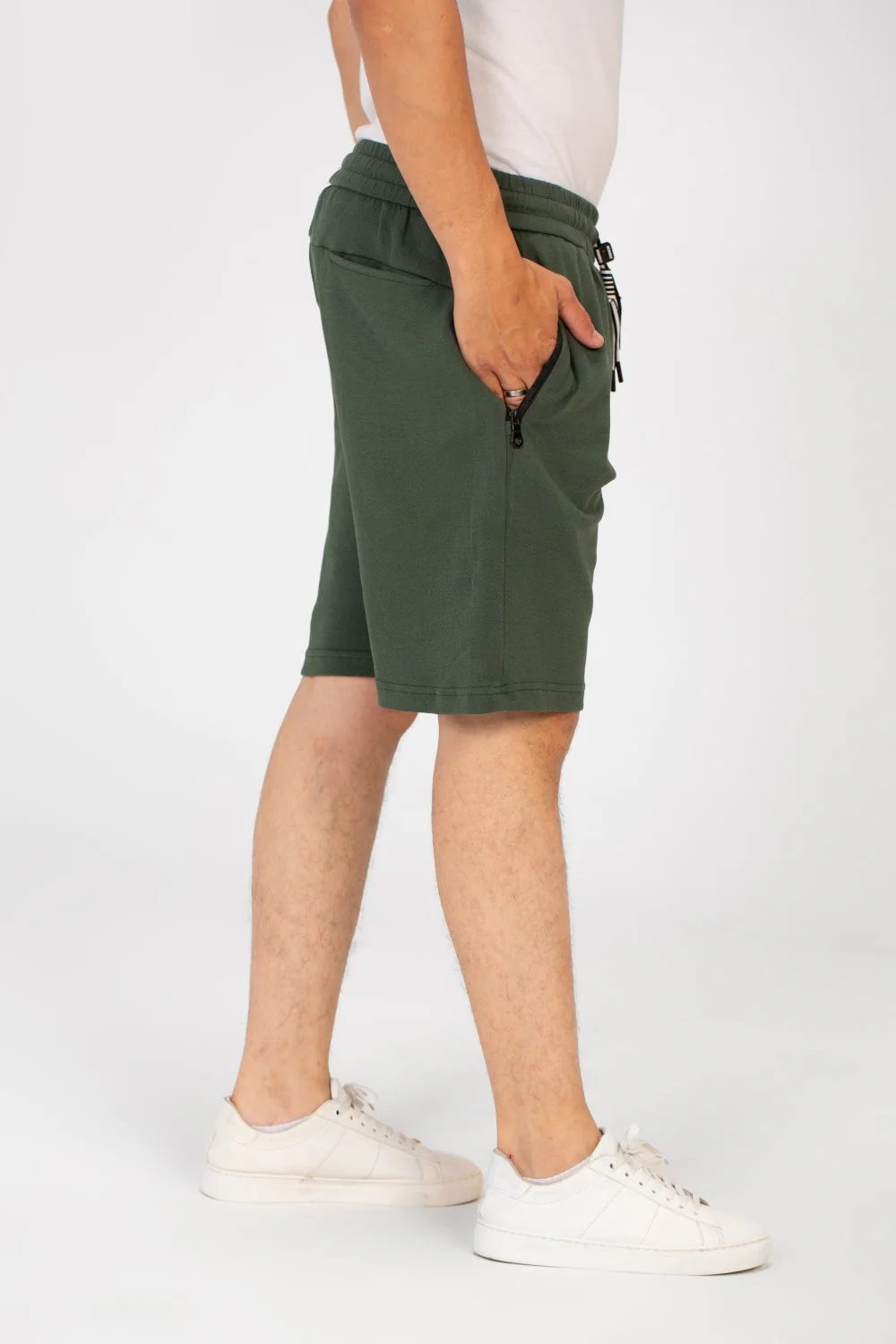 Men's Summer Melton Short With Pockets And Elastic Waist Practical And Comfortable - Image 7