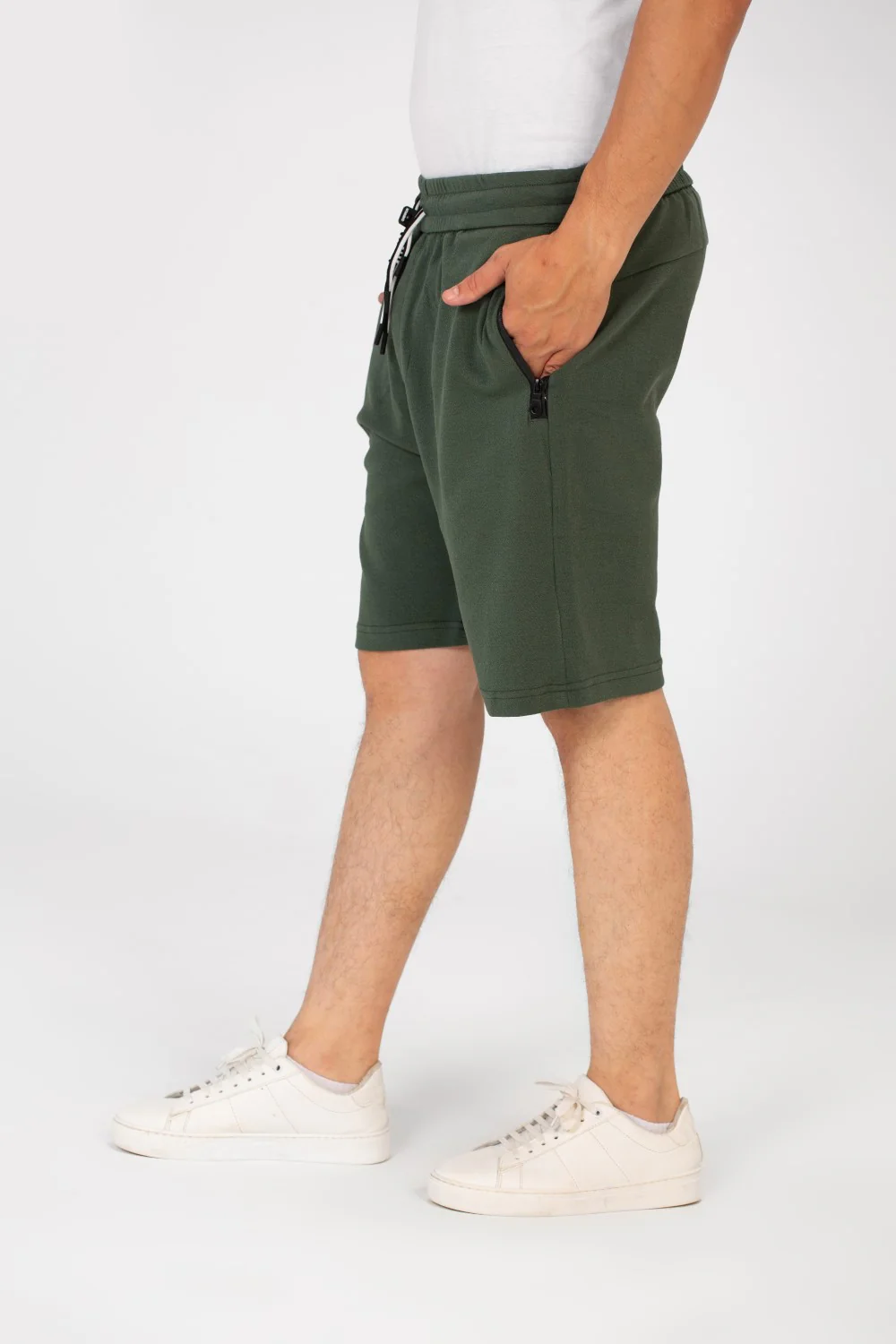 Men's Summer Melton Short With Pockets And Elastic Waist Practical And Comfortable - Image 8
