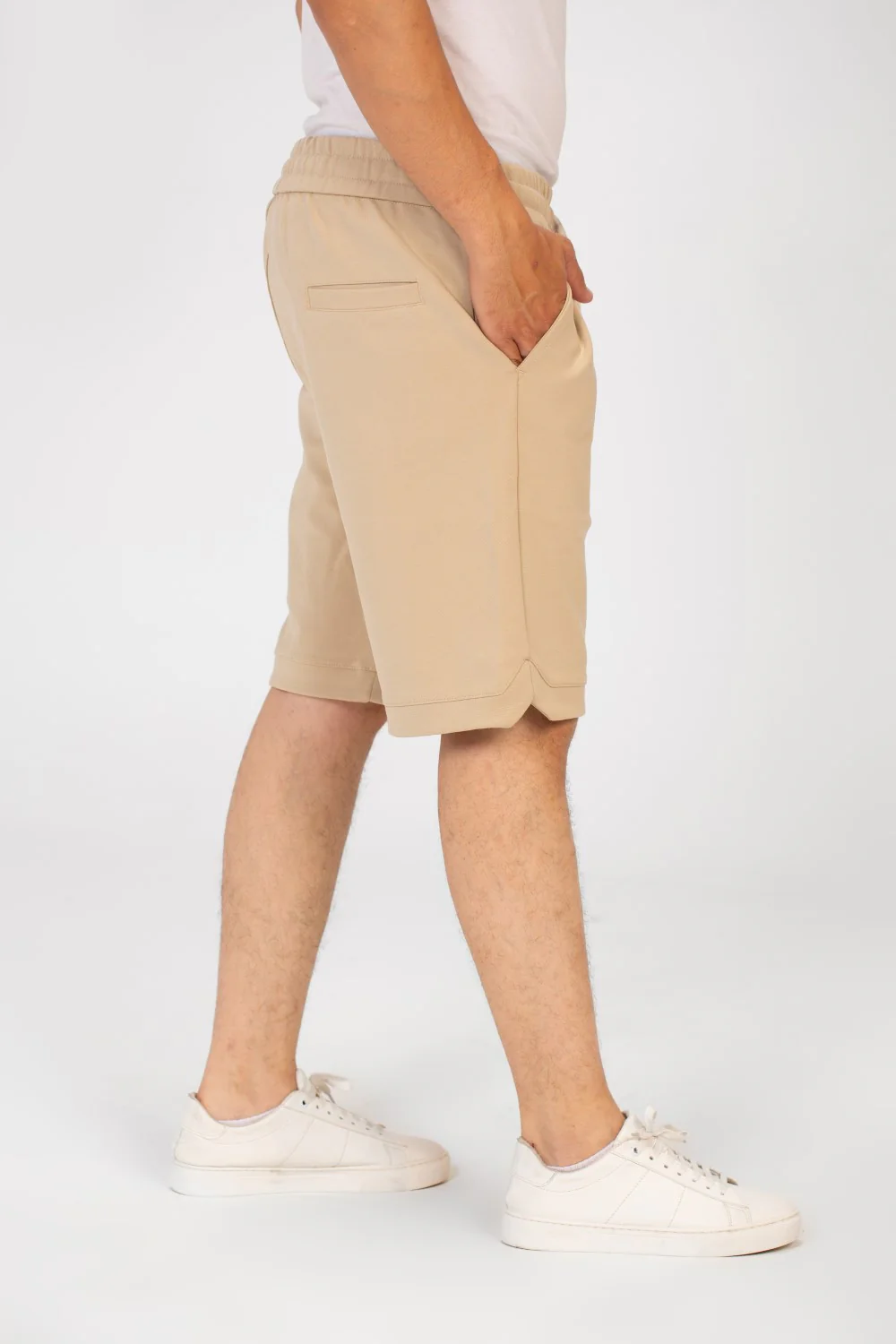 Men's Summer Melton Short With Pockets And Elastic Waistband - Image 3