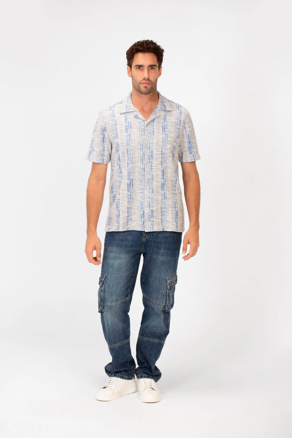 Men's Summer Modern Slim Fit Half Sleeve Mesh Shirt - Image 8