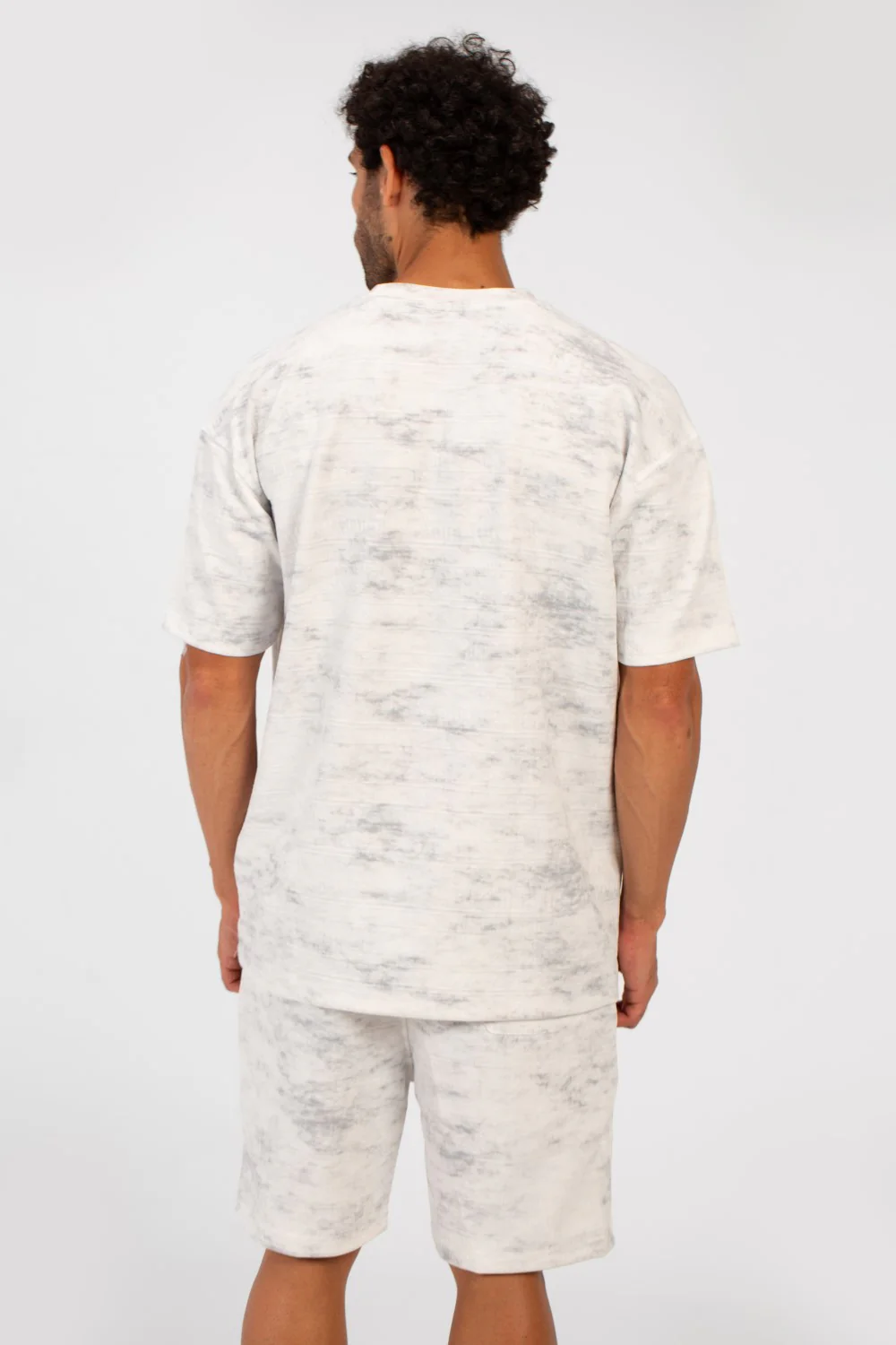 Men's Summer Outfit Set Regular Fit Tie Dye Half Sleeve T-Shirt And Short - Image 10