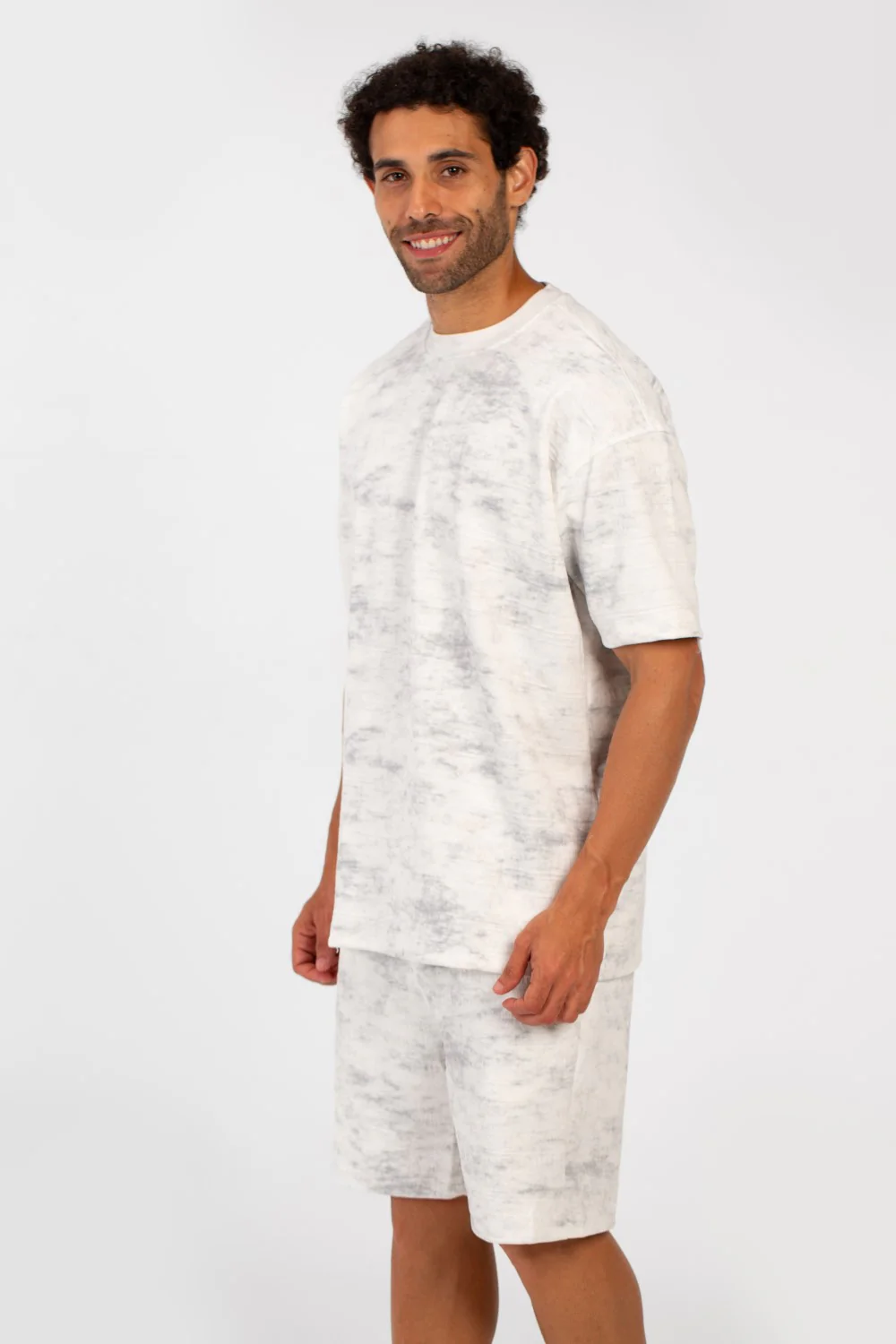 Men's Summer Outfit Set Regular Fit Tie Dye Half Sleeve T-Shirt And Short - Image 11