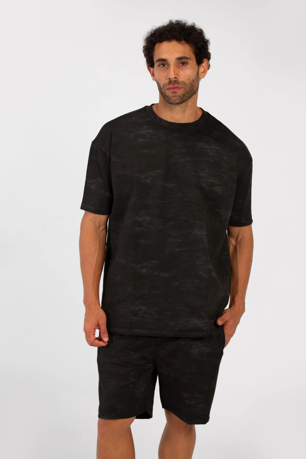 Men's Summer Outfit Set Regular Fit Tie Dye Half Sleeve T-Shirt And Short - Image 5