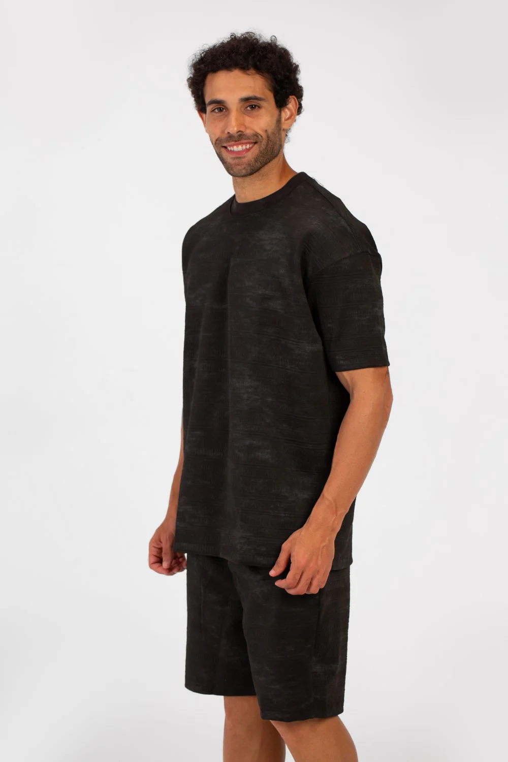Men's Summer Outfit Set Regular Fit Tie Dye Half Sleeve T-Shirt And Short - Image 7