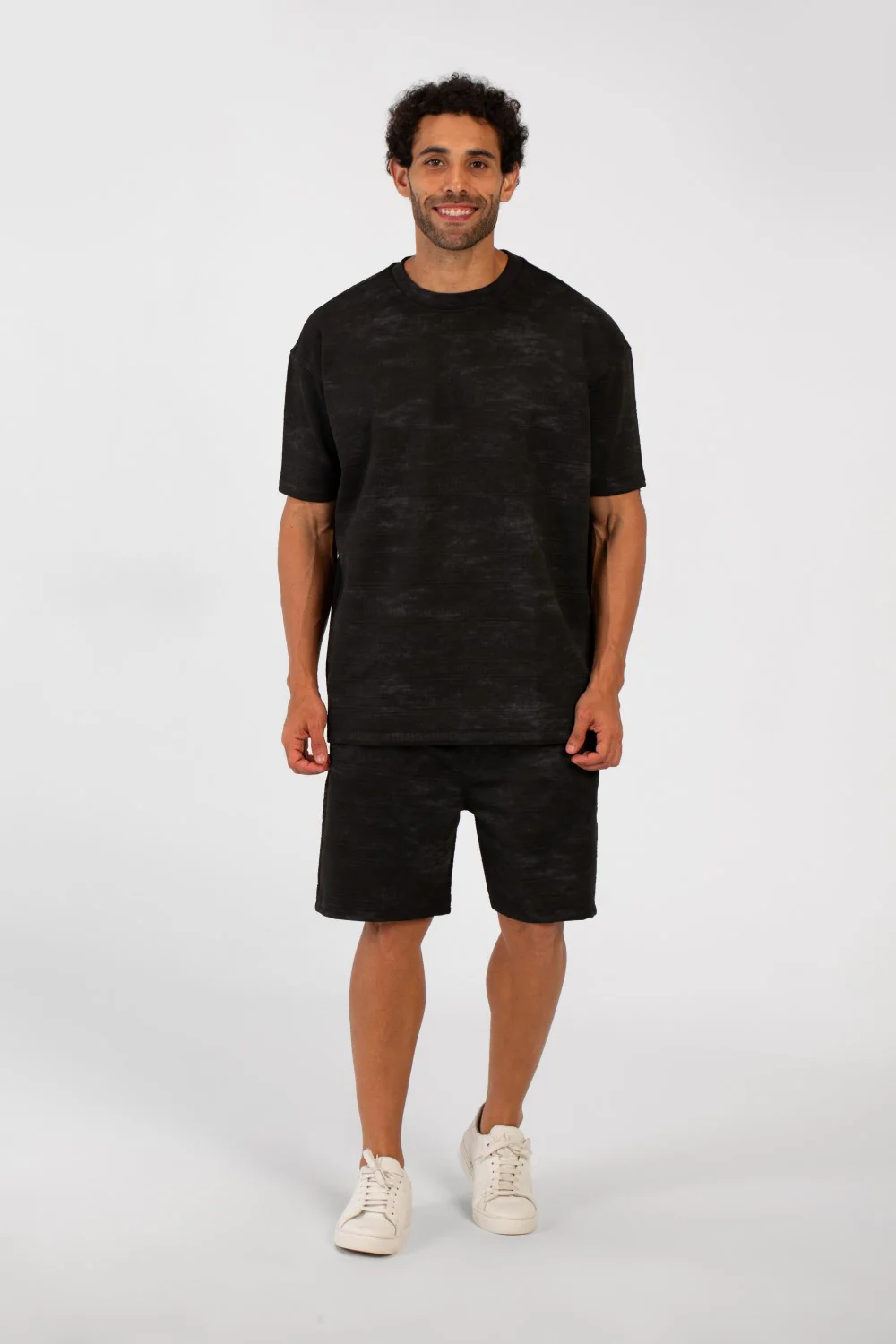Men's Summer Outfit Set Regular Fit Tie Dye Half Sleeve T-Shirt And Short - Image 8