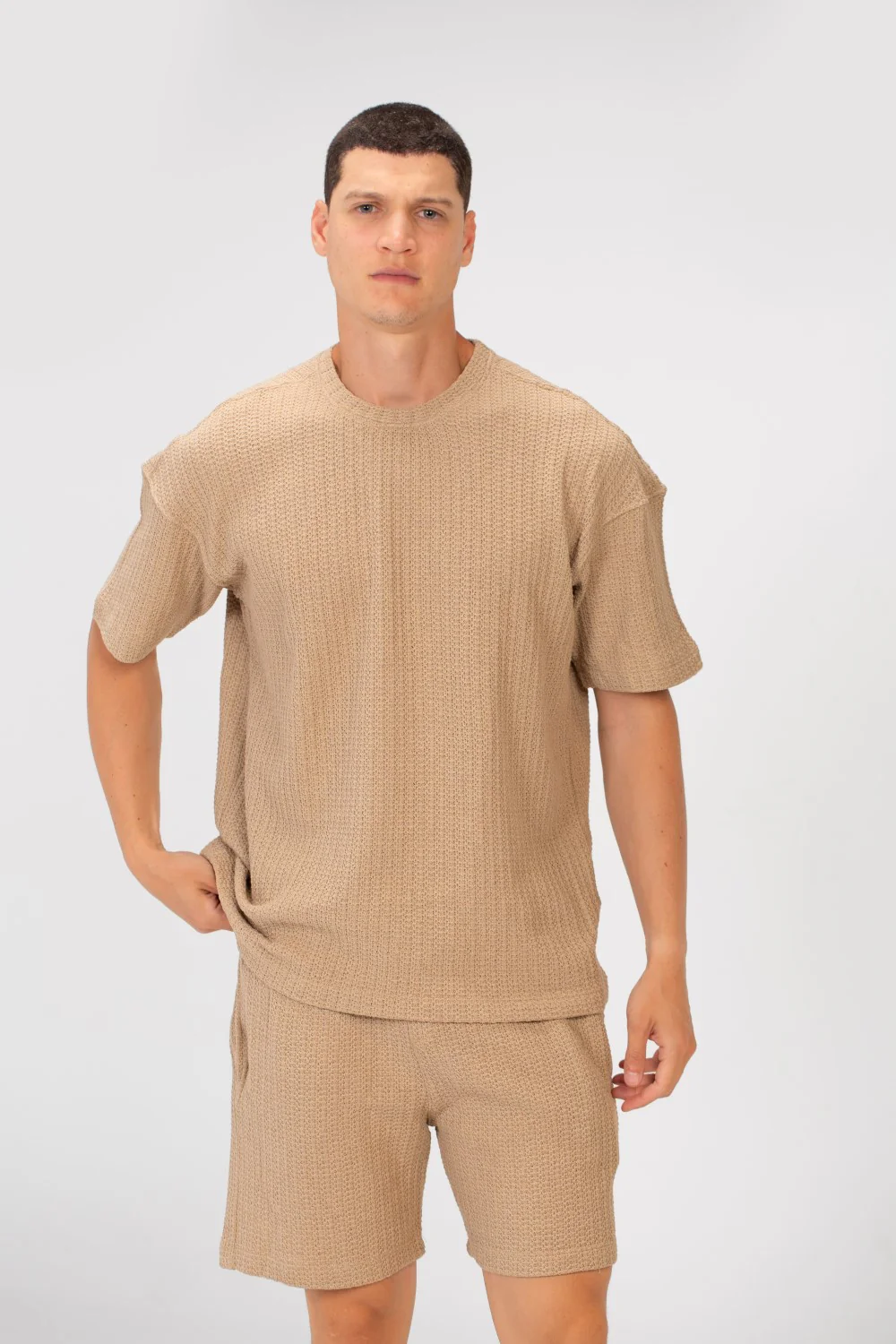 Men's Summer Oversize Outfit Sleeved Modern And Comfortable - Image 9