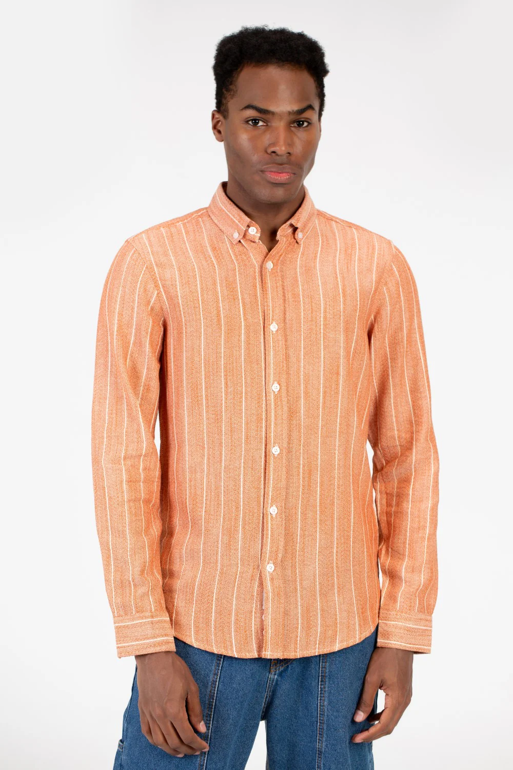 Men's Summer Striped Slim Fit Poplin Shirt - Image 13