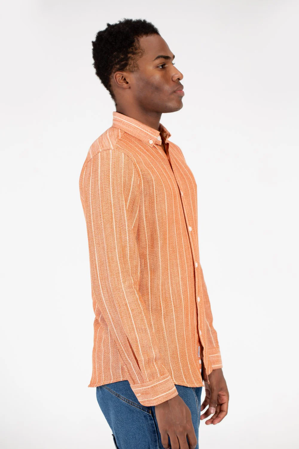 Men's Summer Striped Slim Fit Poplin Shirt - Image 15