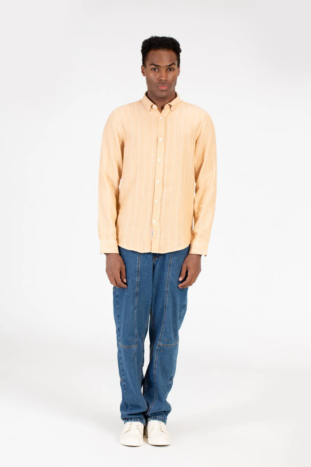 Men's Summer Striped Slim Fit Poplin Shirt - Image 4