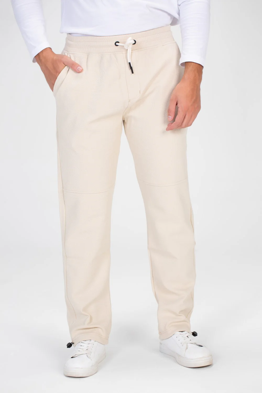 Mens Sweatpants With Elastic Waistband And A Modern Cut - Image 5